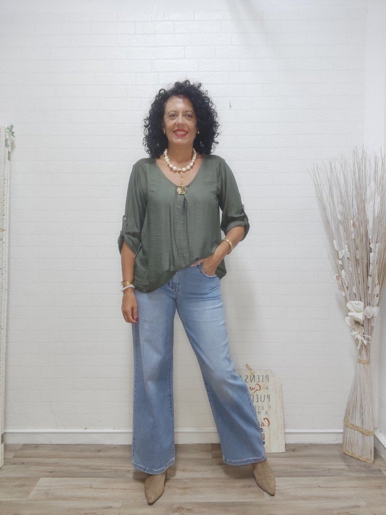BLUSA SANTANDER VERDE.