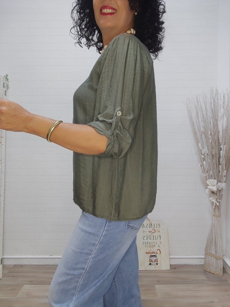 BLUSA SANTANDER VERDE.