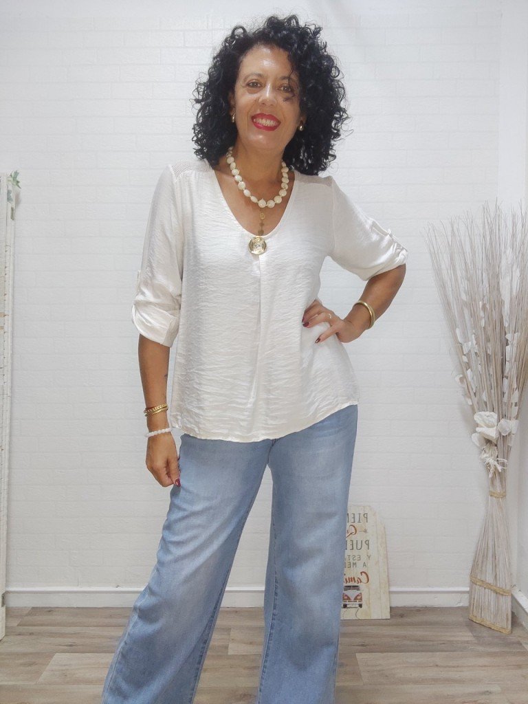 BLUSA SANTANDER BEIGE. 2