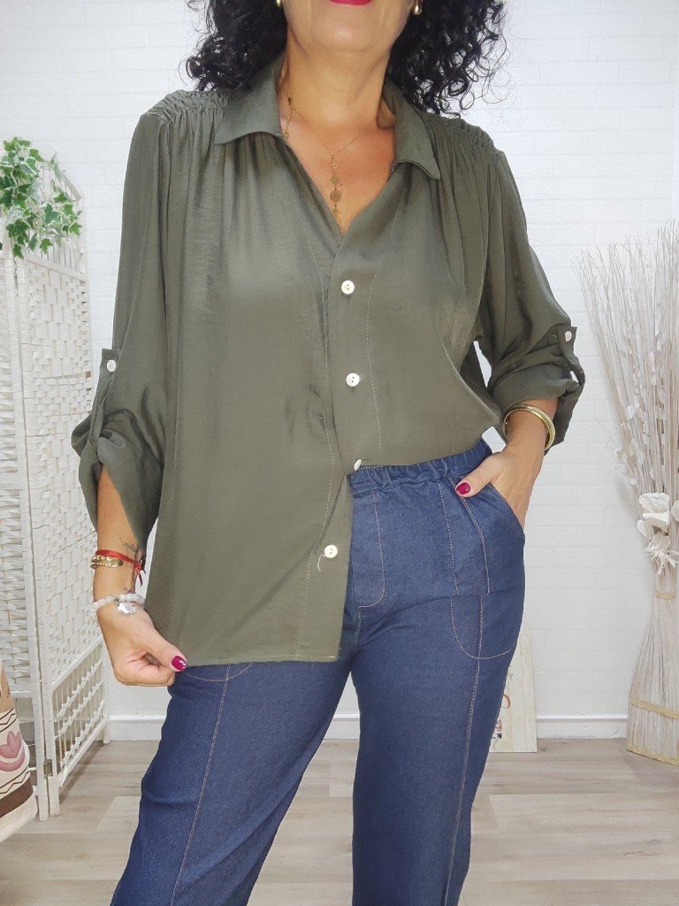 CAMISA CANDELA VERDE.
