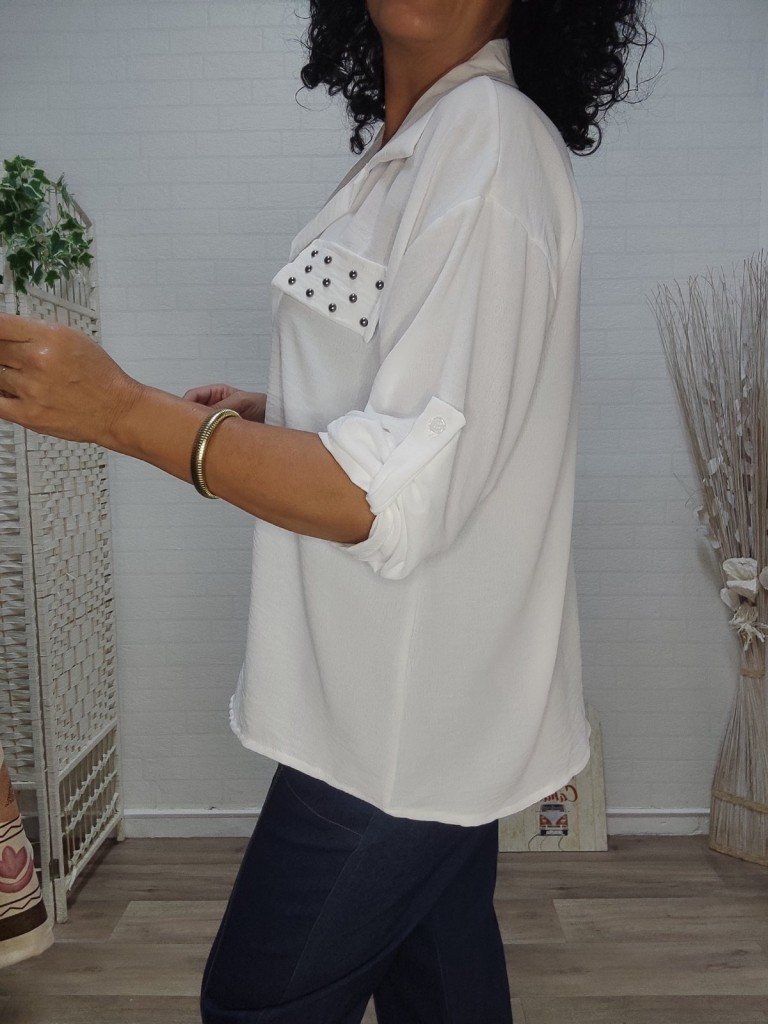 CAMISA BADAJOZ BLANCA.