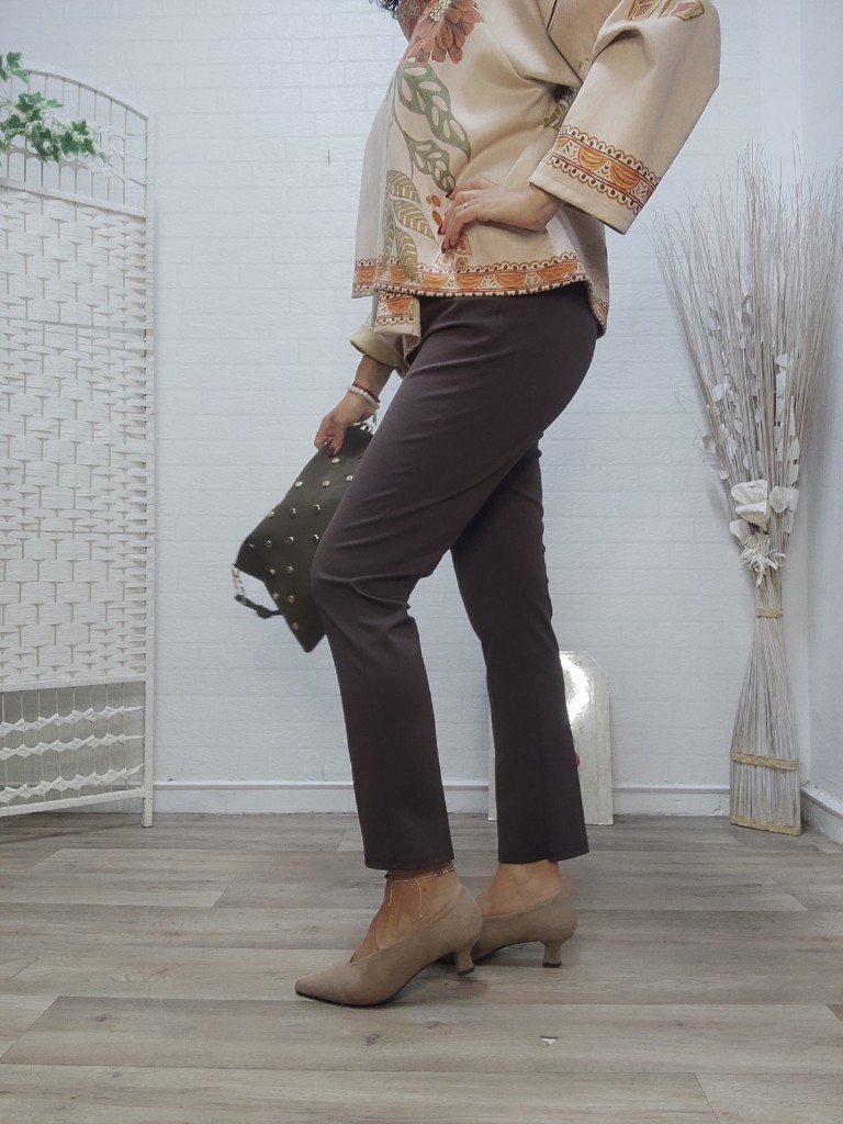 PANTALÓN ALEJANDRA MARRÓN.