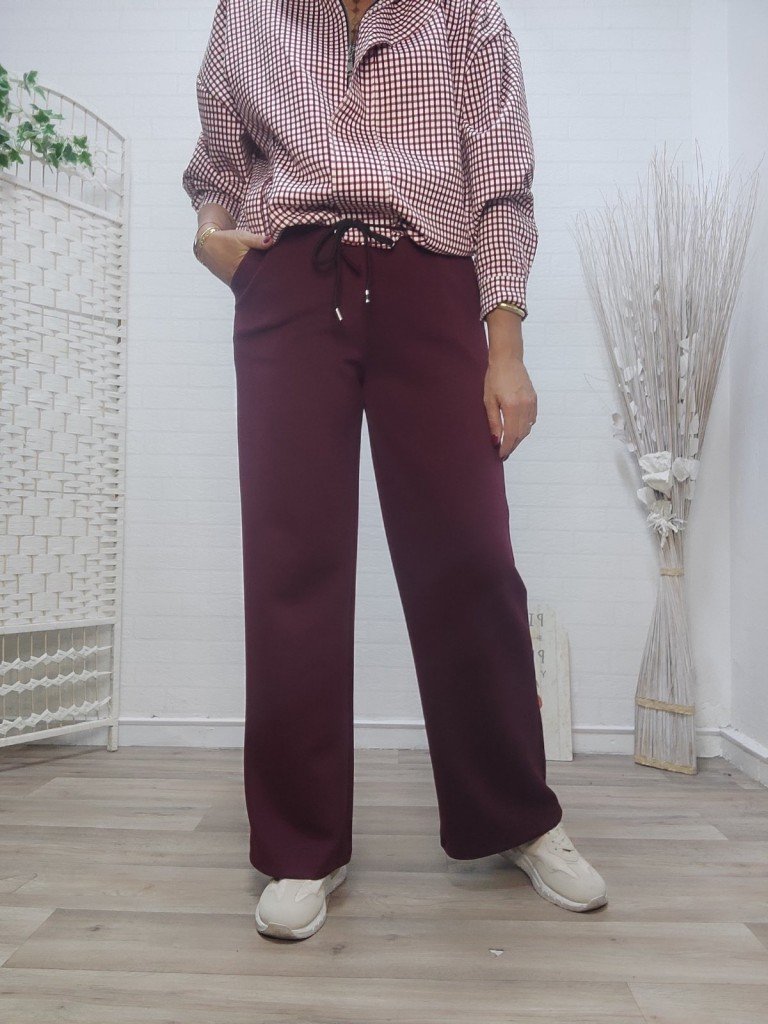 PANTALÓN DOMINGO BURDEOS.