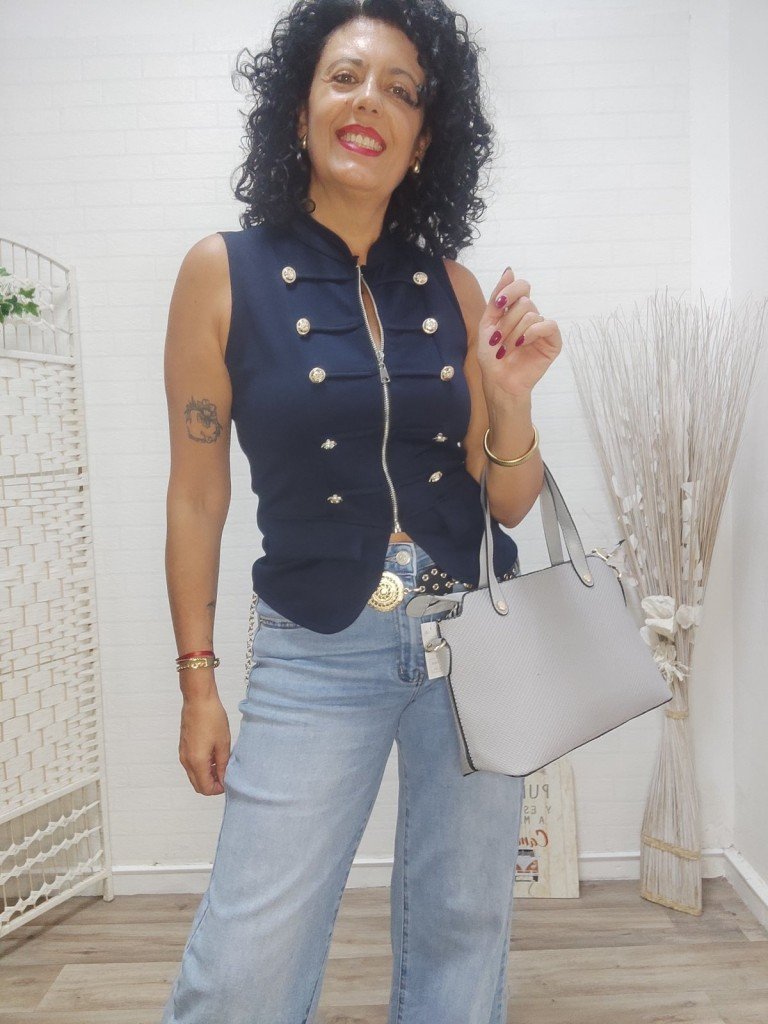 CHALECO SELENE AZUL
