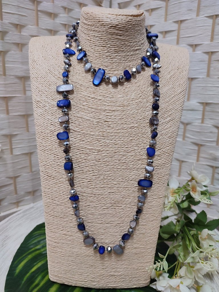 COLLAR PIEDRAS  COLORES.