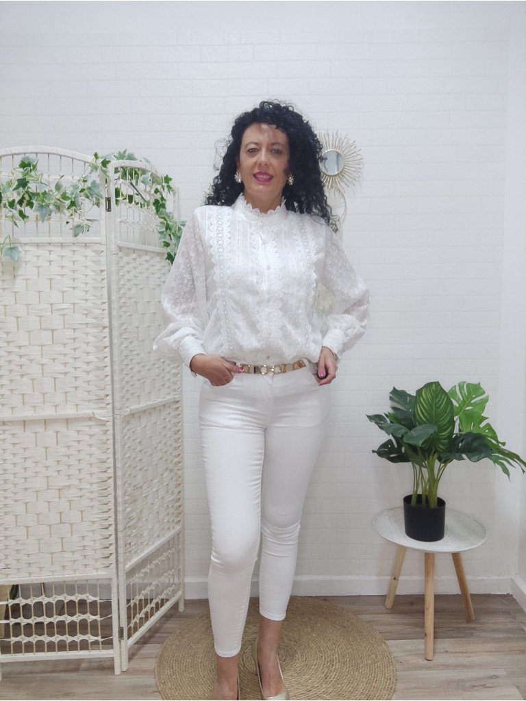 PANTALON MARAMA BLANCO.